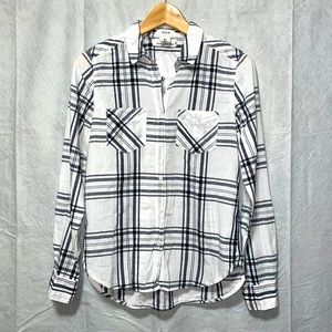 🎈Sale Inside🎈H&M Button Down Plaid Blouse Size US2